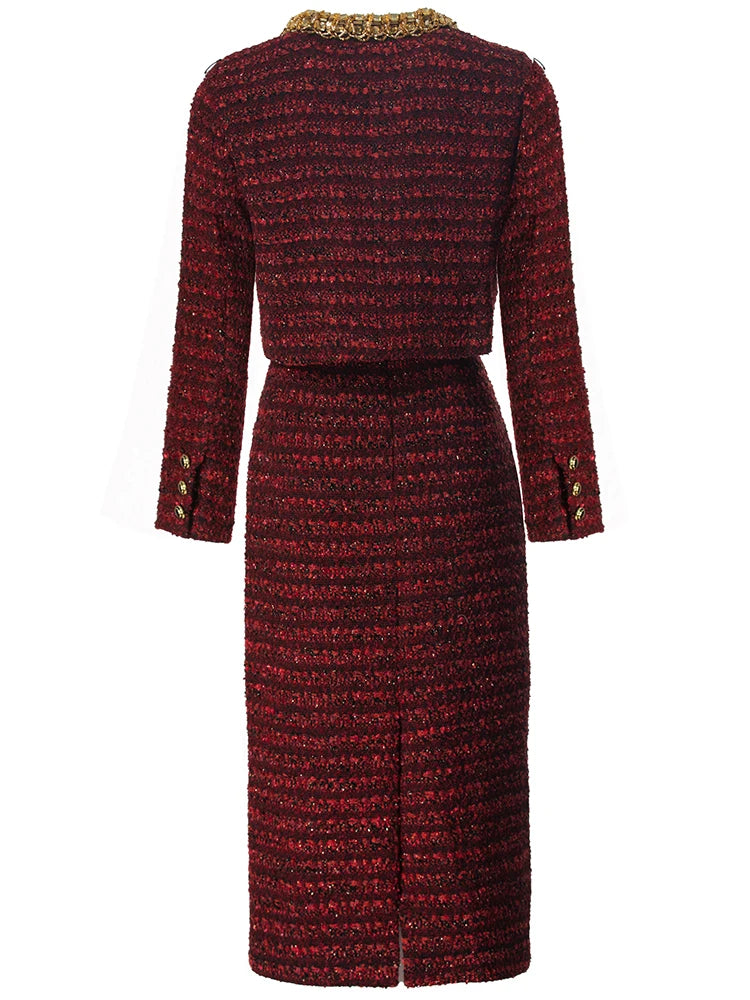 Vada riped Tweed Two Piece Suit