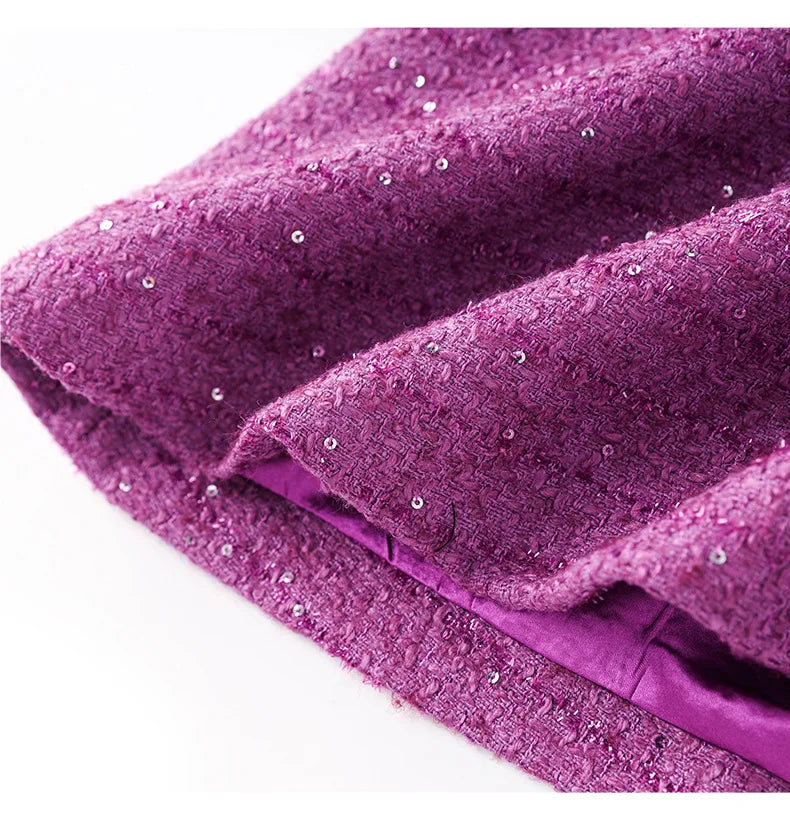 Adah Tweed Woolen Dress