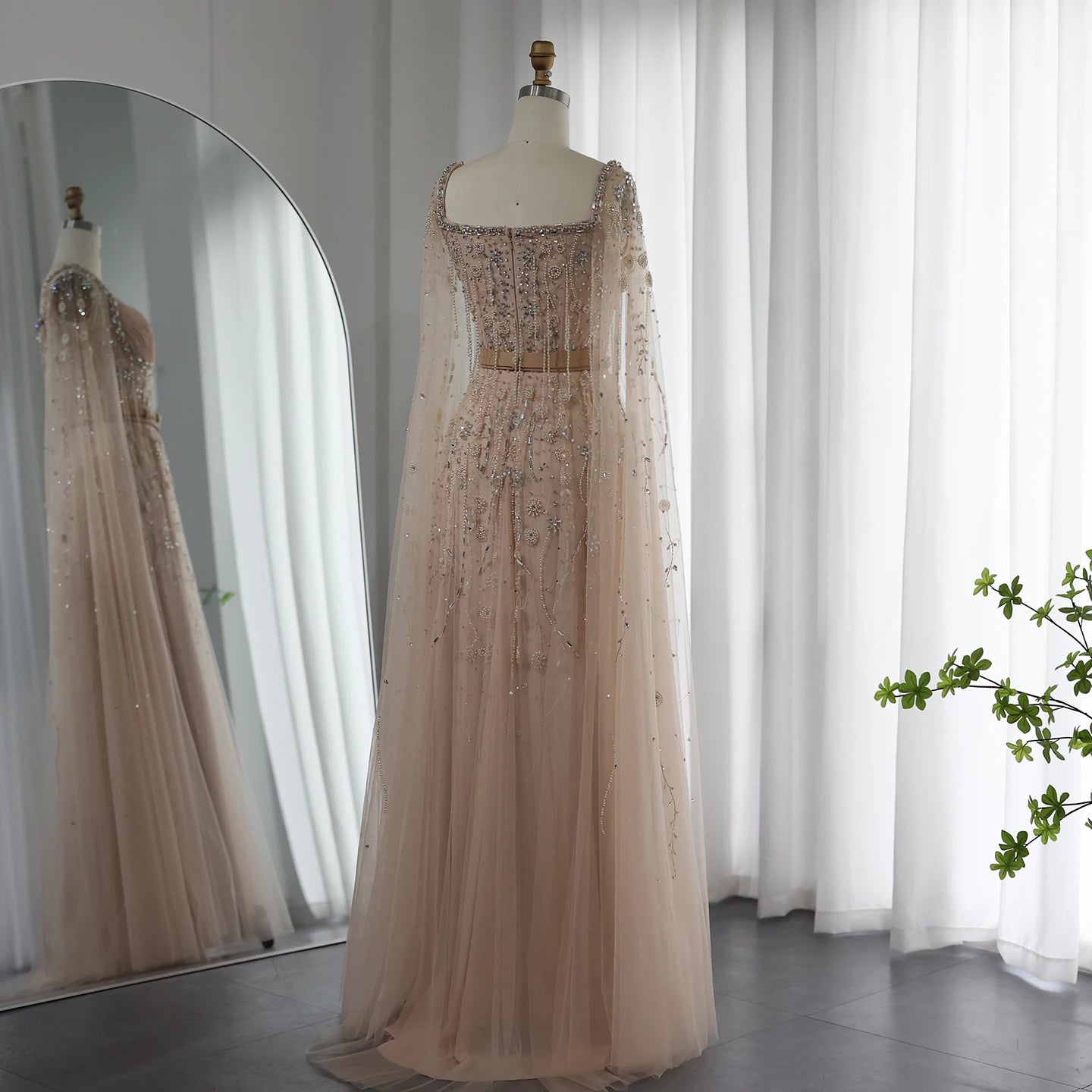 Sofia Champagne Dubai Evening Dress
