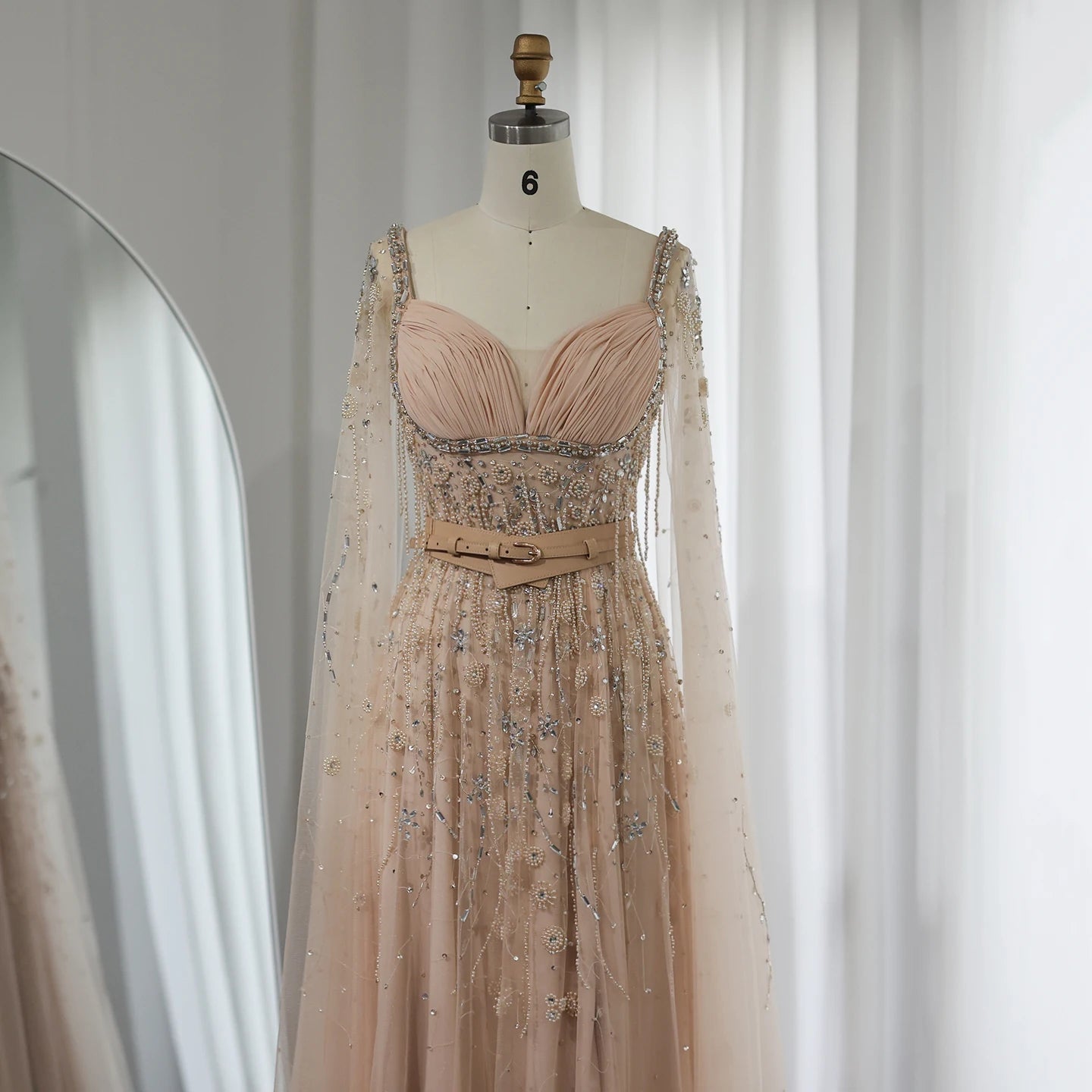 Sofia Champagne Dubai Evening Dress