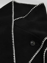 Load image into Gallery viewer, Jazmine Luxury Shawl Irregular Design Woolen Coat For Women Spliced Asymmetric Button Thick Wool Overcoat