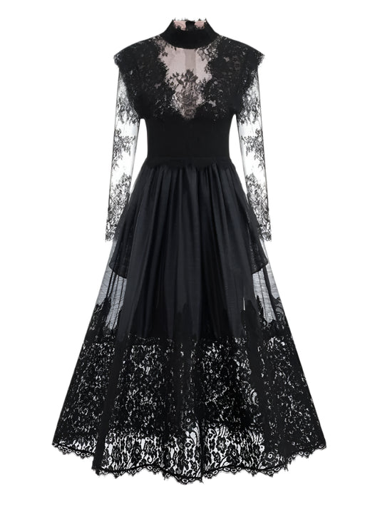 Zelie Spliced Elegant Dance Evening Dress