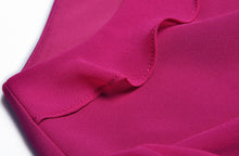Load image into Gallery viewer, Madison Diamond Rose Red Vintage Midi Dress