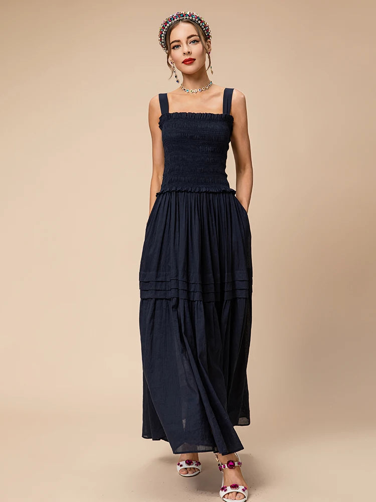 Sasha Draped Travel Long Dress