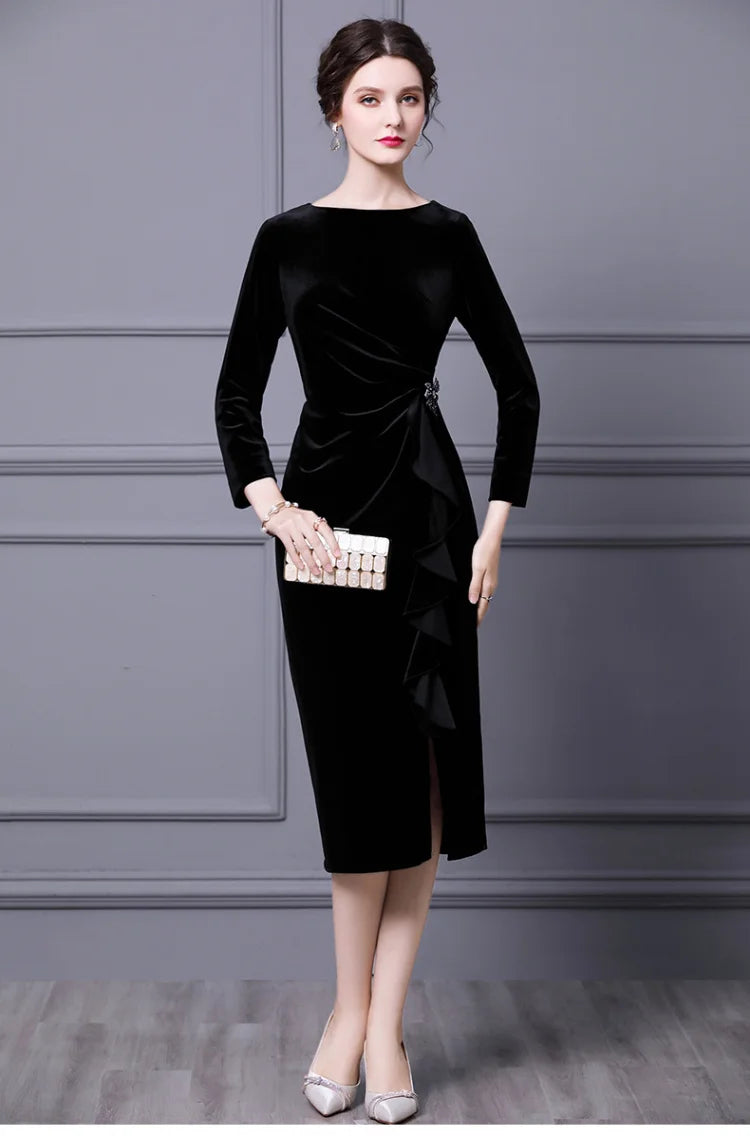 Ariadne Velvet Diamond Dress