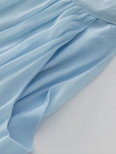 Load image into Gallery viewer, Marigold Stand Collar Sleeveless Belt Ruffles Long Dress