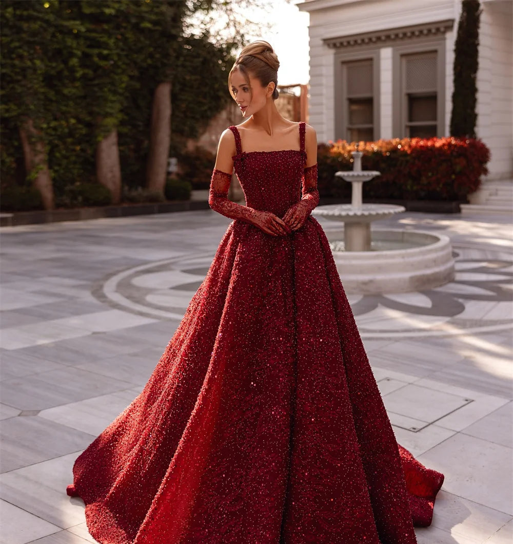 Romina Customized Beads Luxurious Women's Evening Dress