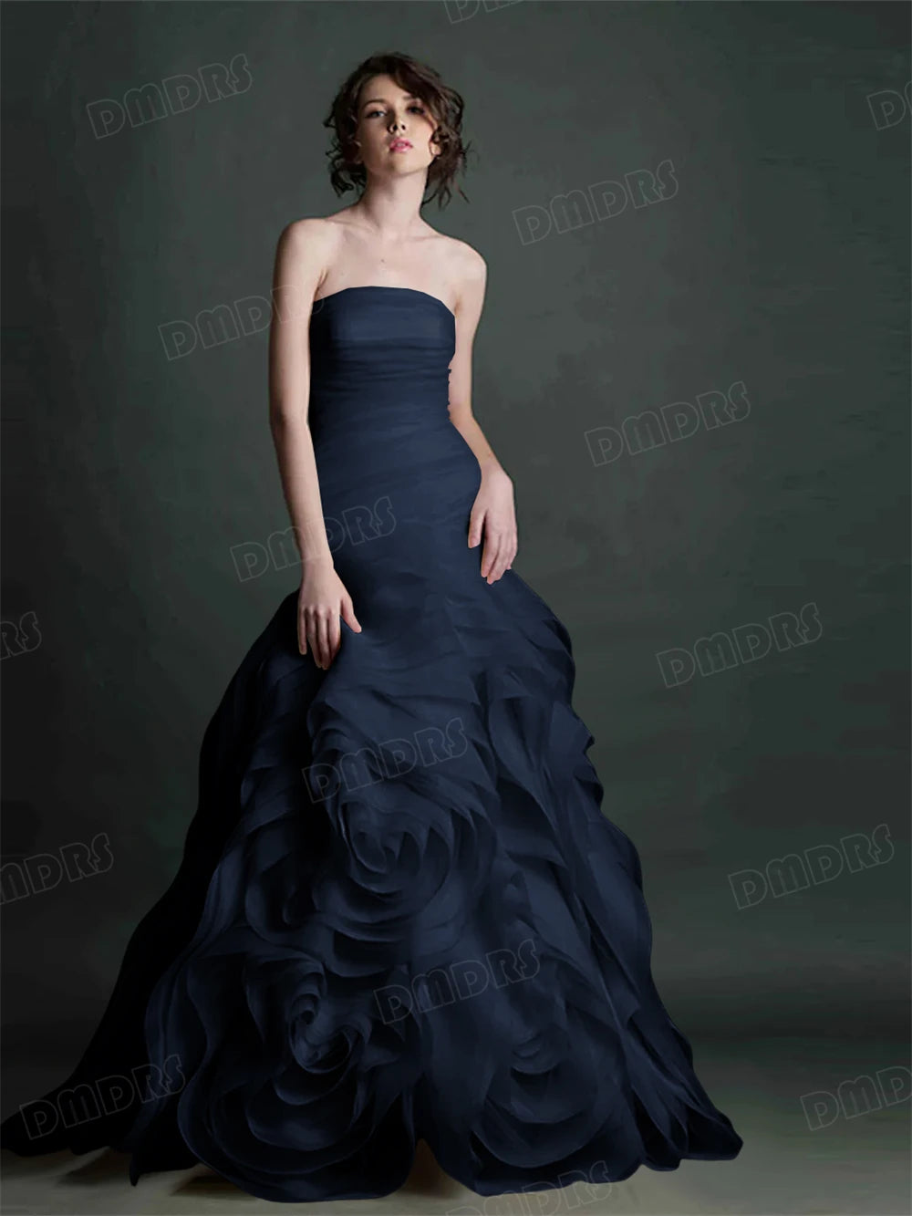 Jean Formal Dress for Women 100+ Colors to Choose Strapless Long Evening Dresses