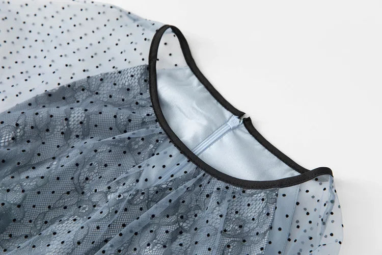 Ashley French Mesh Dress
