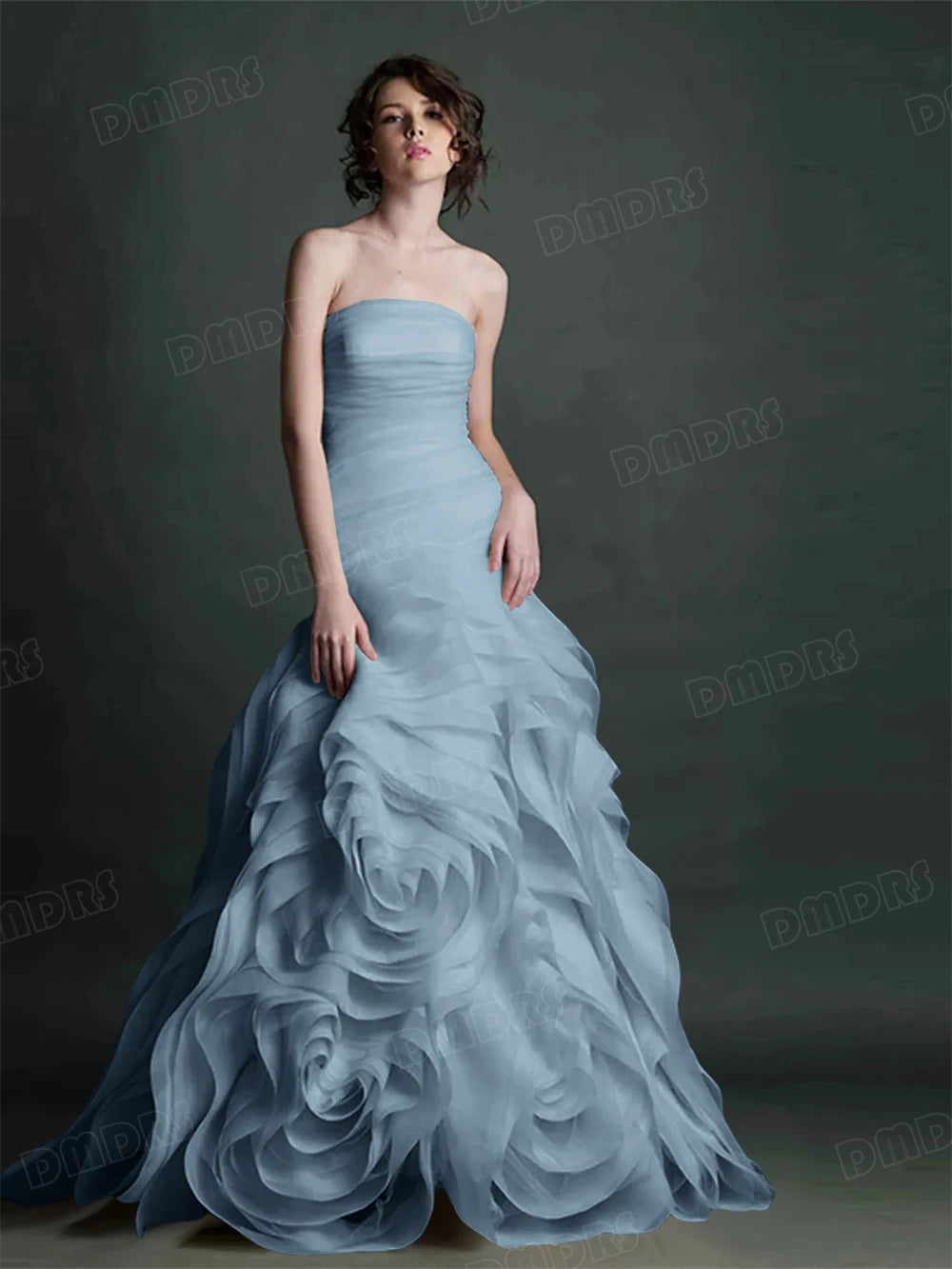 Jean Formal Dress for Women 100+ Colors to Choose Strapless Long Evening Dresses