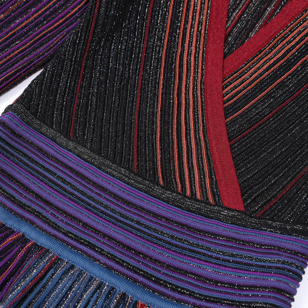 Daphne Rainbow Striped Knitting Dress