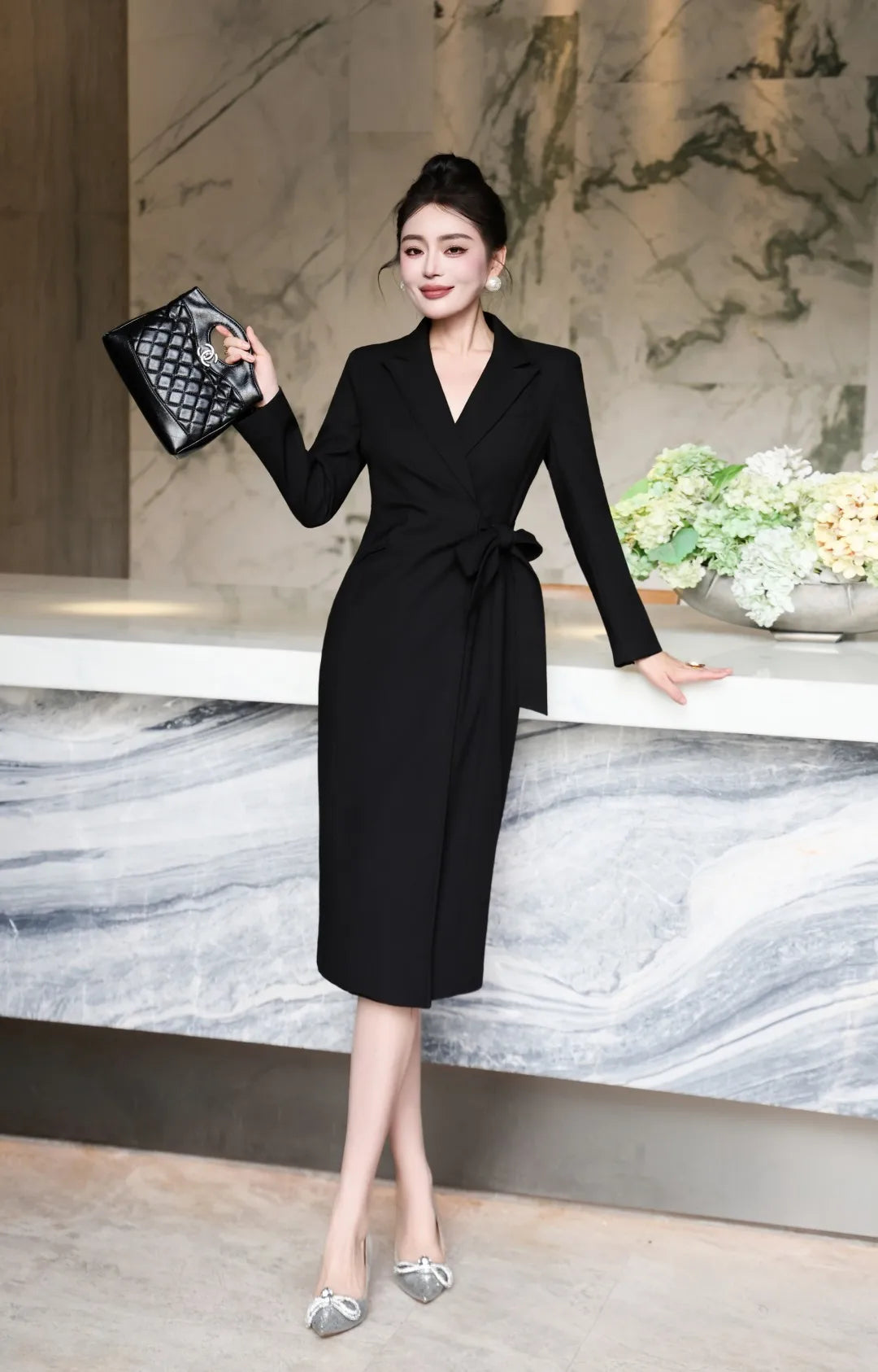 Lea Collar Long Sleeve Autumn Dress