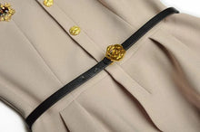 Load image into Gallery viewer, Azalea Autumn Suit Women Crystal Brooch Belt Asymmetry Jacket+ Pleated Skirt Office Lady Two-Piece Set