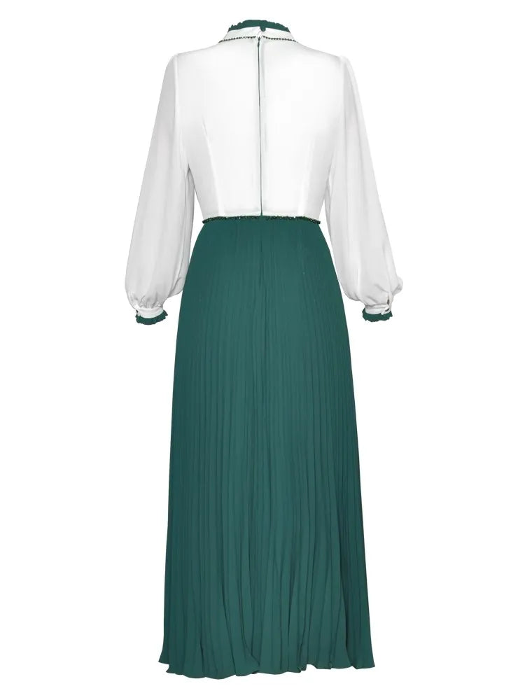 Laurie Evening Pleated Dress