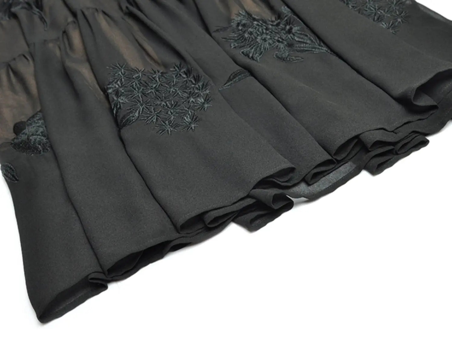 Eli Embroidery Mesh Spliced Dresses
