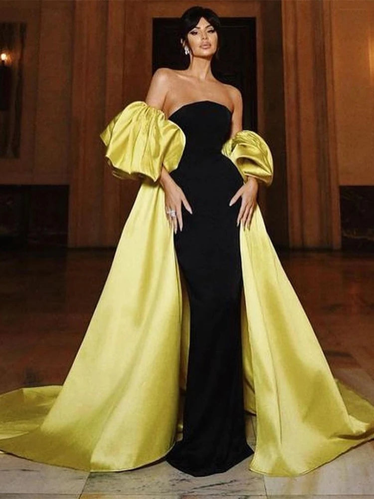 VANILLA VOGUE Contrast Color Party Dress photo Color / 2 VANILLA VOGUE Contrast Color Party Dress photo Color / 2