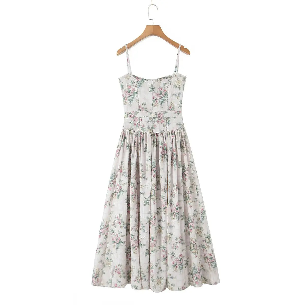 Mya Sexy Spaghetti Straps Floral Print Dress
