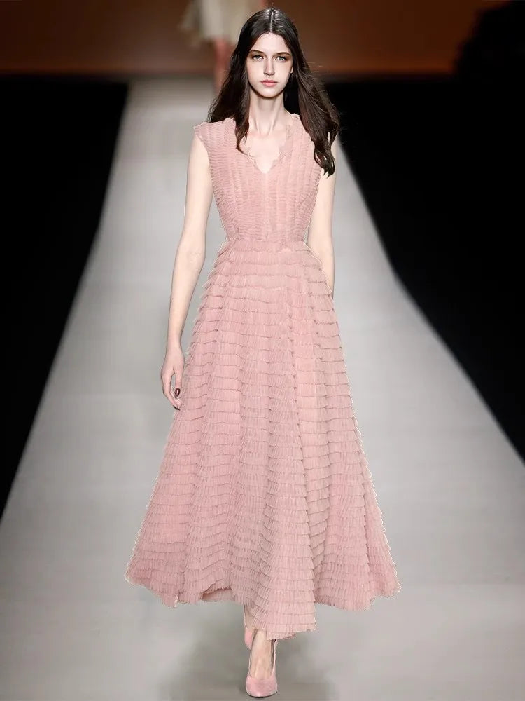 Mali Mesh Long Dress