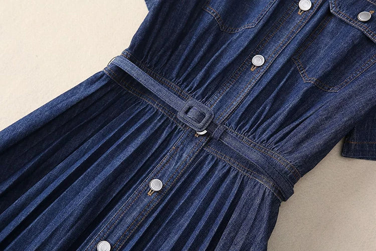 Tise  Single Breasted Denim Dress