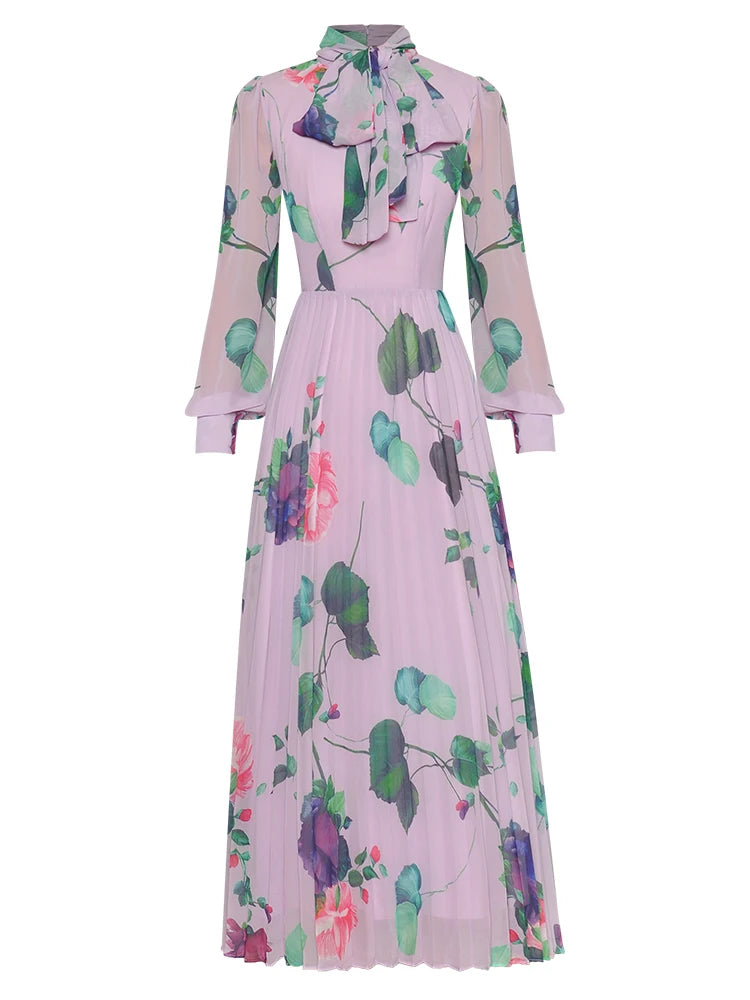 Lennon  Floral Print Elegant Dress