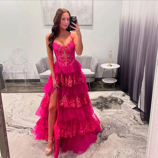 Fatima Sweetheart Sheer Corset Prom Dress