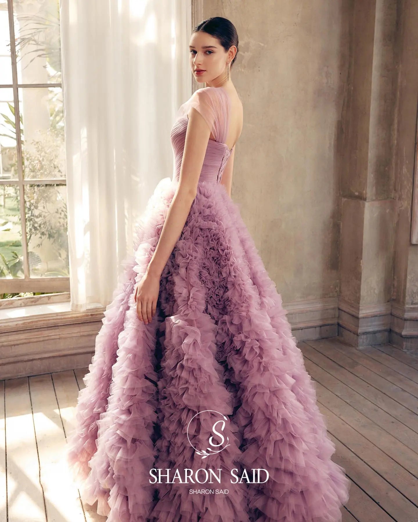 Harper Pink Strapless Evening Dress