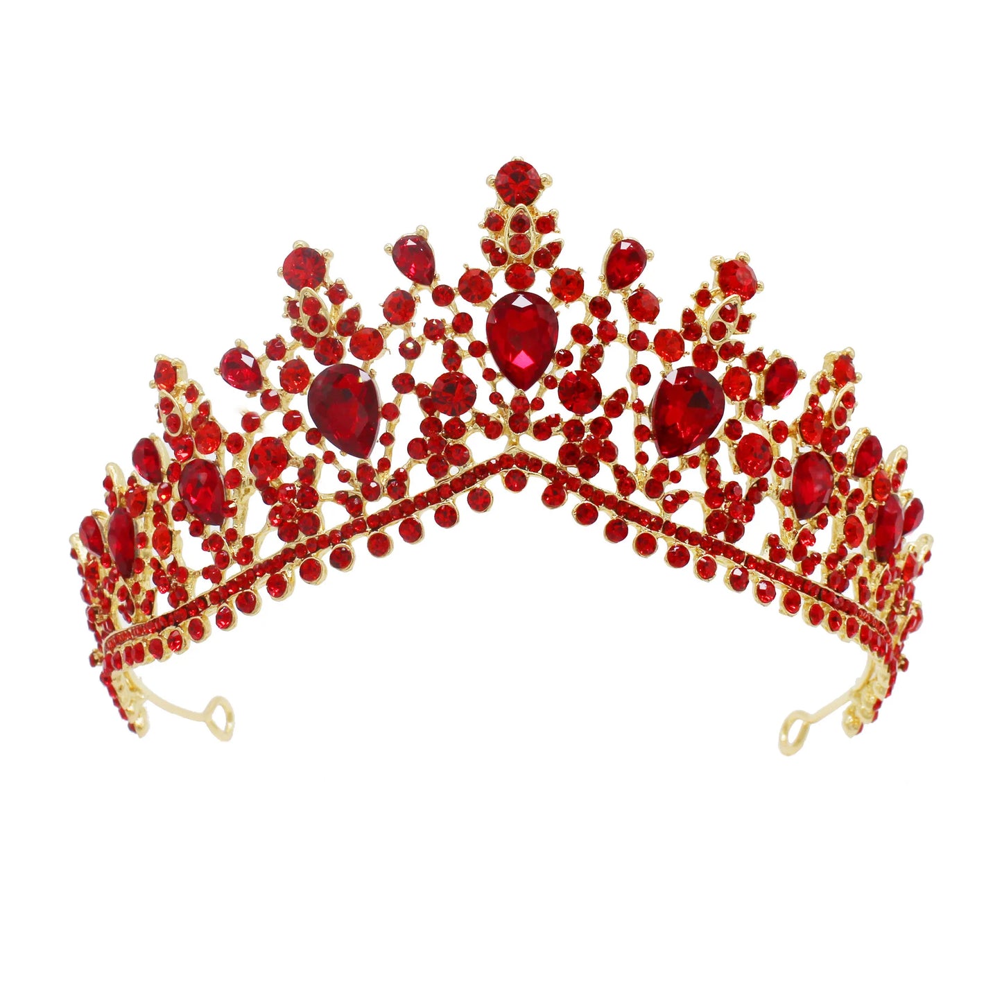 Red Rhinestone Tiara