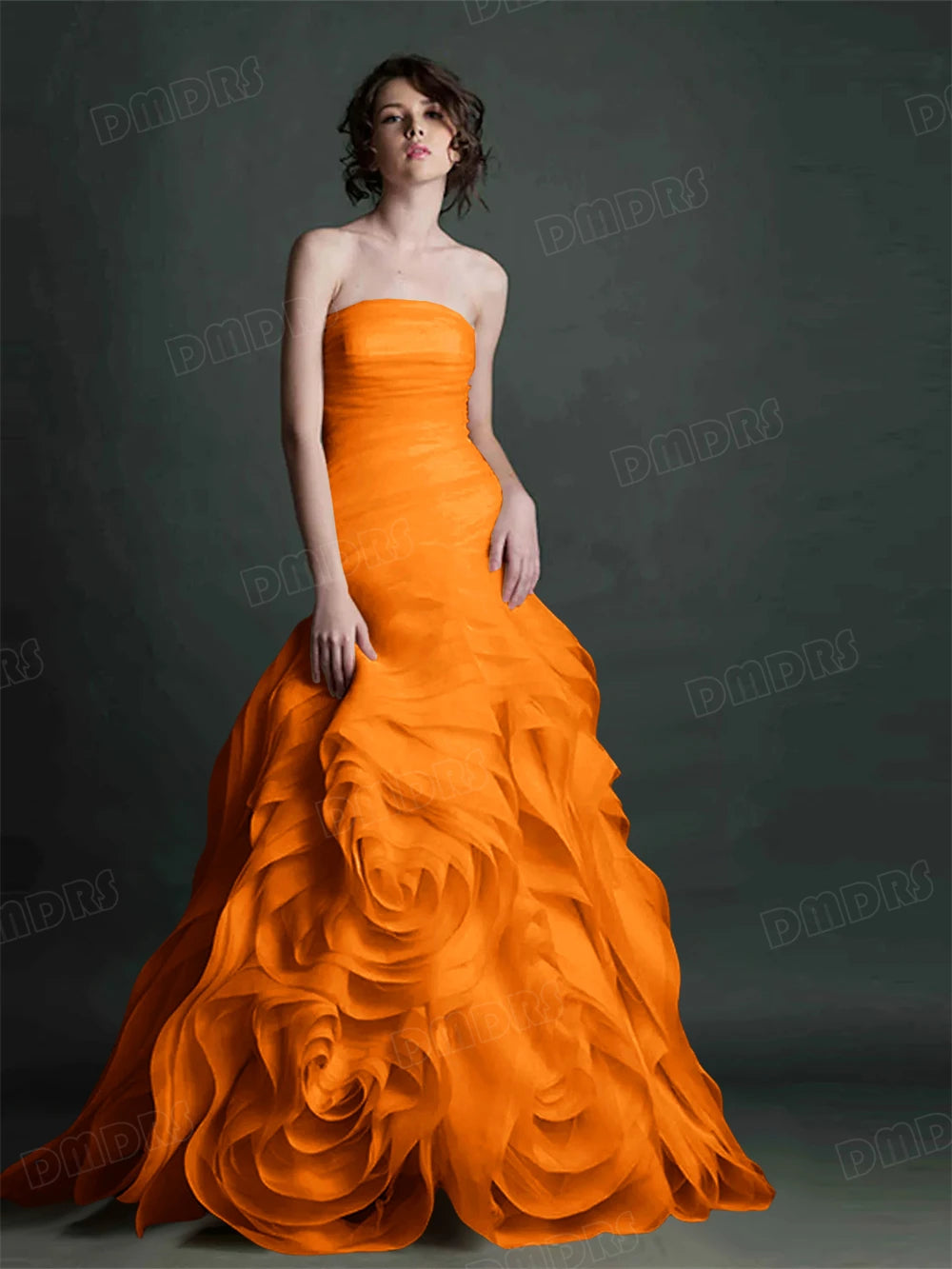 Jean Formal Dress for Women 100+ Colors to Choose Strapless Long Evening Dresses