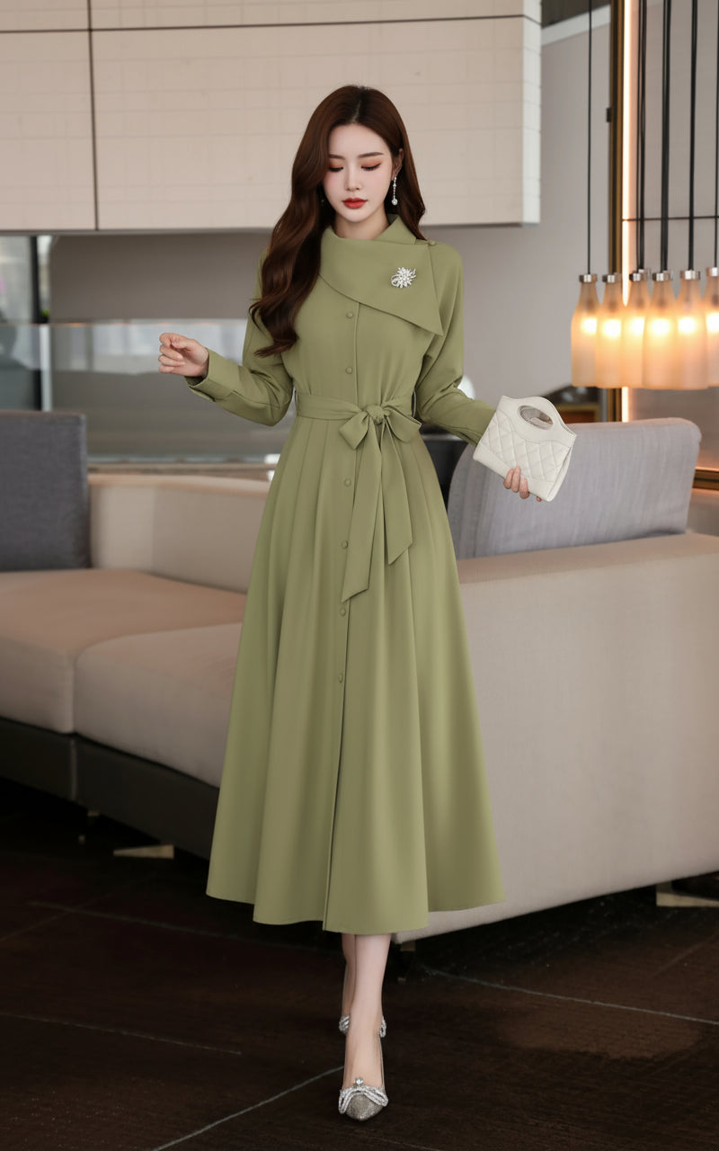 Celine Autumn Midi Dress