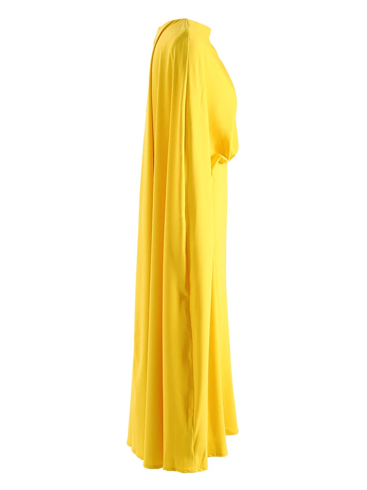 Alora French Solid High-End Evening Dress