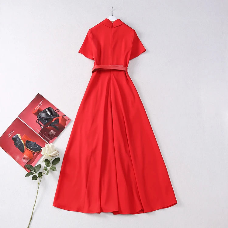 Lorna Belted Short Sleeve Dress