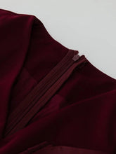 Load image into Gallery viewer, Lana V-Neck Long Sleeve Ruffles Pencil Dress