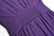Load image into Gallery viewer, Elia Maxi Dress Women V-Neck Lantern Sleeve Beading Appliques Folds Elegant Party Slit Long Dress