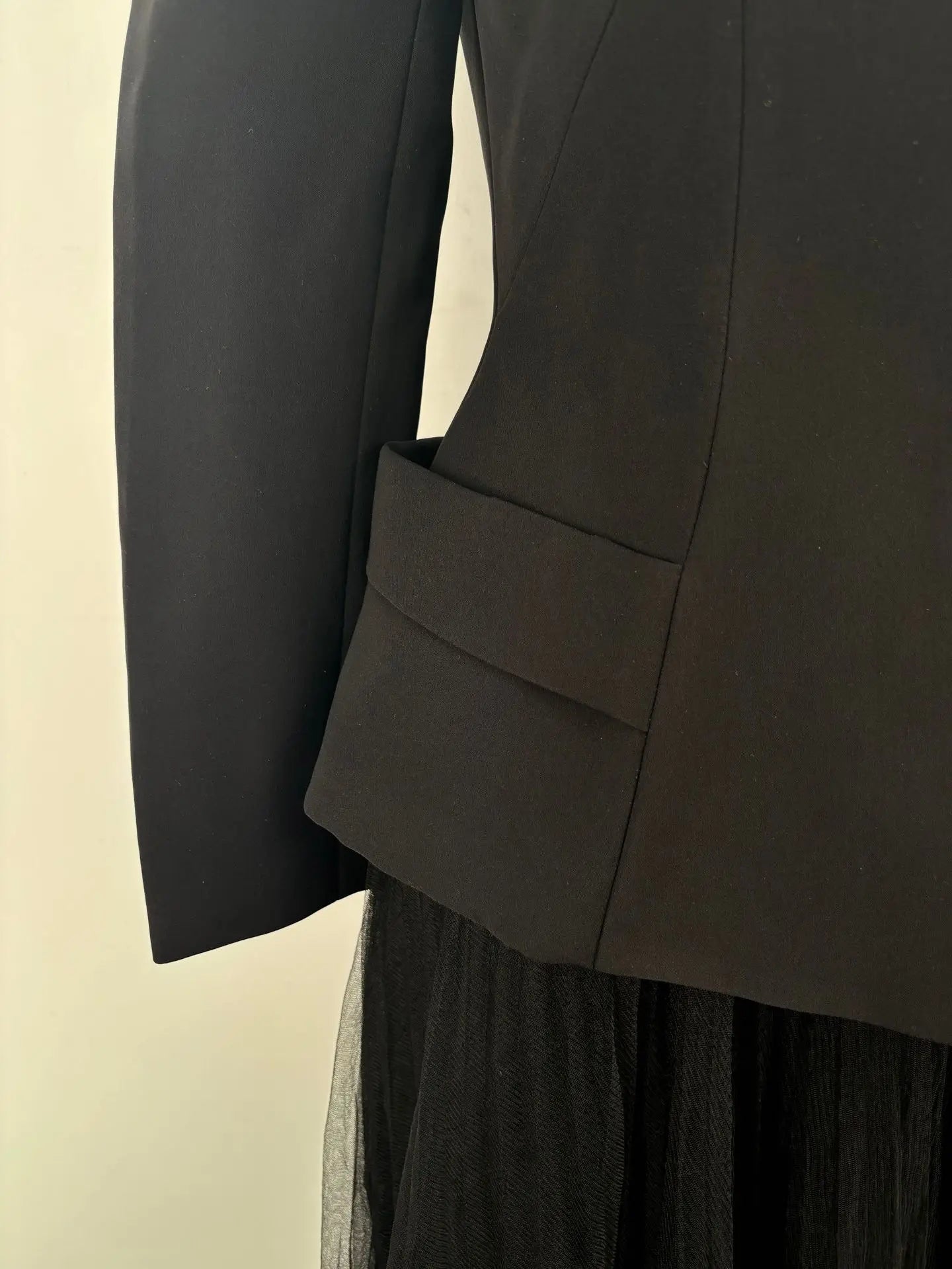 Daphne Two-Piece  Color-Block Lapel Set