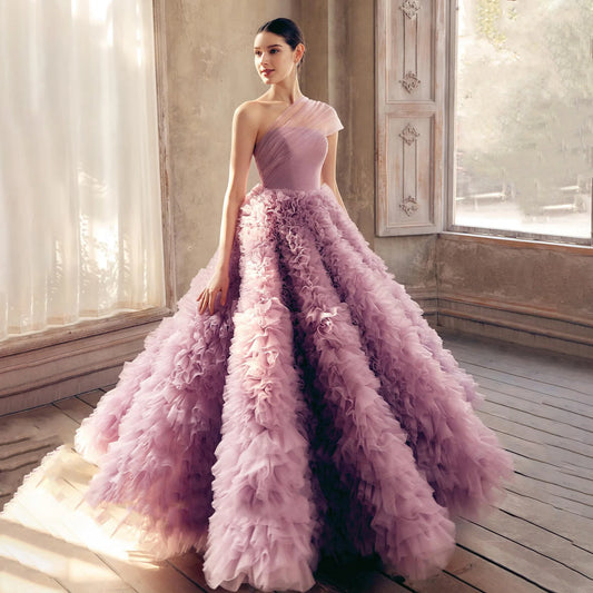 Harper Pink Strapless Evening Dress