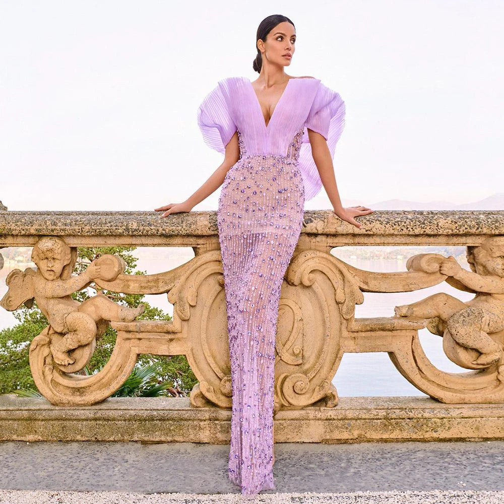 Brighton Luxury  Lilac Evening Dress