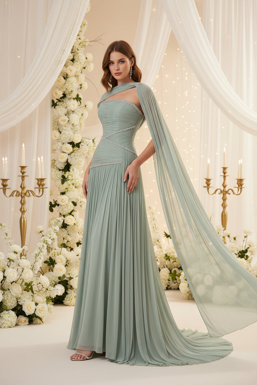 Lassy Elegant Evening Party Wedding Engagement Korean Ribbon Dress for Women
