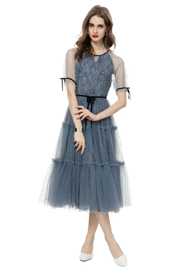 Ashley French Mesh Dress