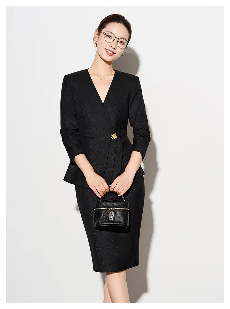 Amara Blazer Skirt Suit 2 Piece Matching Set