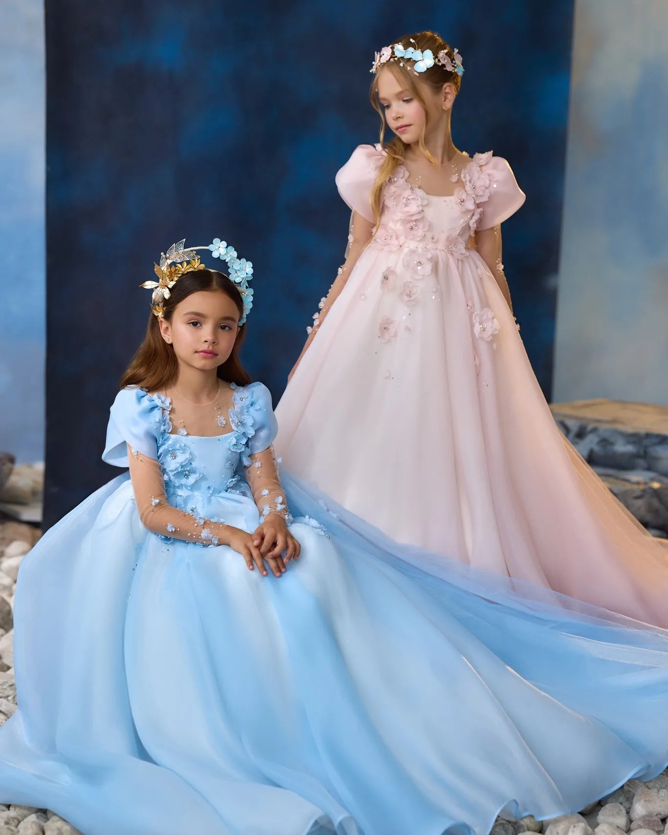 Lella Flower Birthday Party Gown Girl Dress