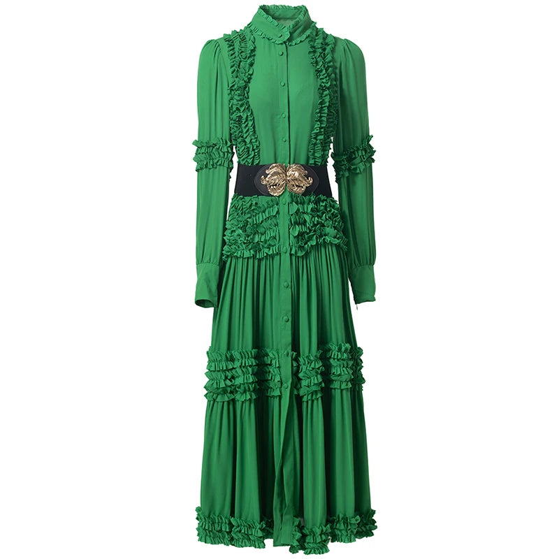 Aurora Green Vintage Dress