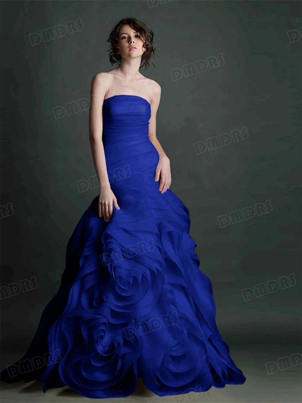 Jean Formal Dress for Women 100+ Colors to Choose Strapless Long Evening Dresses
