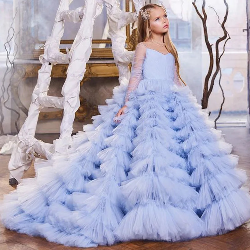 Leila Girl Evening Dress Tulle Princess Long Dress