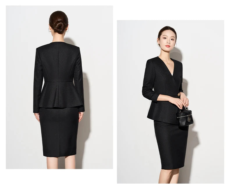 Amara Blazer Skirt Suit 2 Piece Matching Set