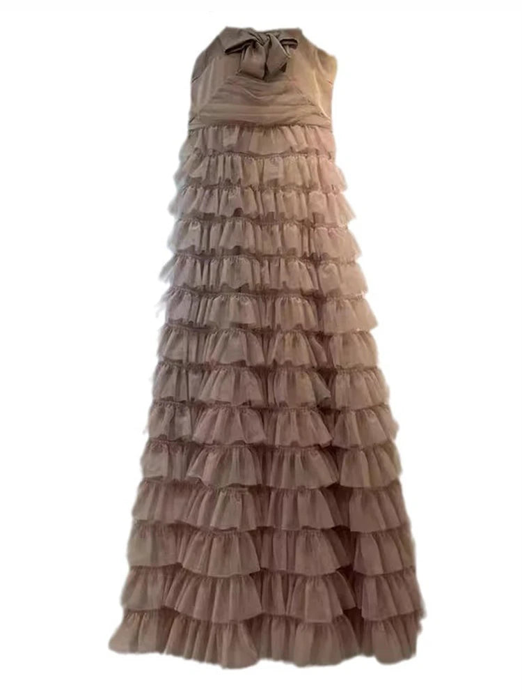 Farah High Waist Sleeveless Elegant Dress