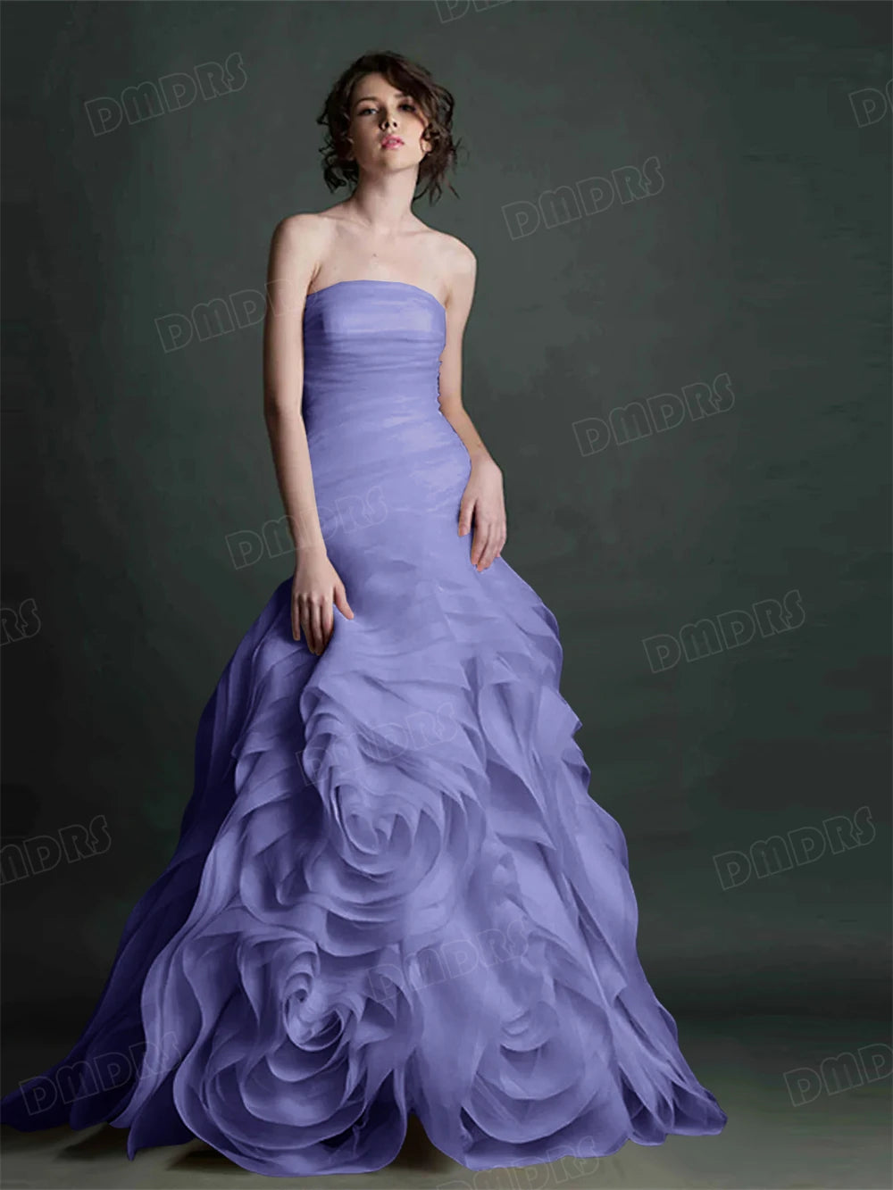 Jean Formal Dress for Women 100+ Colors to Choose Strapless Long Evening Dresses