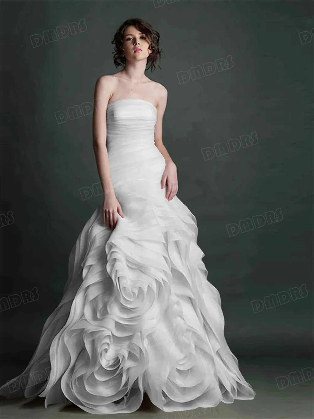 Jean Formal Dress for Women 100+ Colors to Choose Strapless Long Evening Dresses