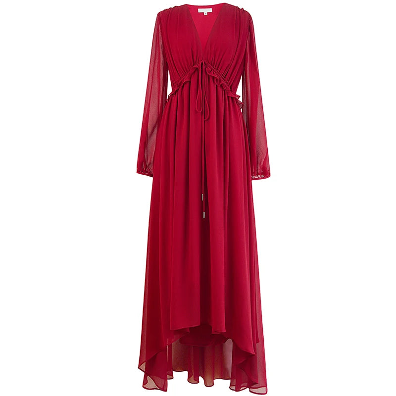 Vida Fashion Runway Red Vintage Party Dress