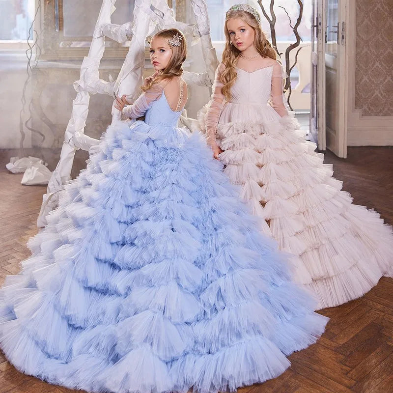 Leila Girl Evening Dress Tulle Princess Long Dress