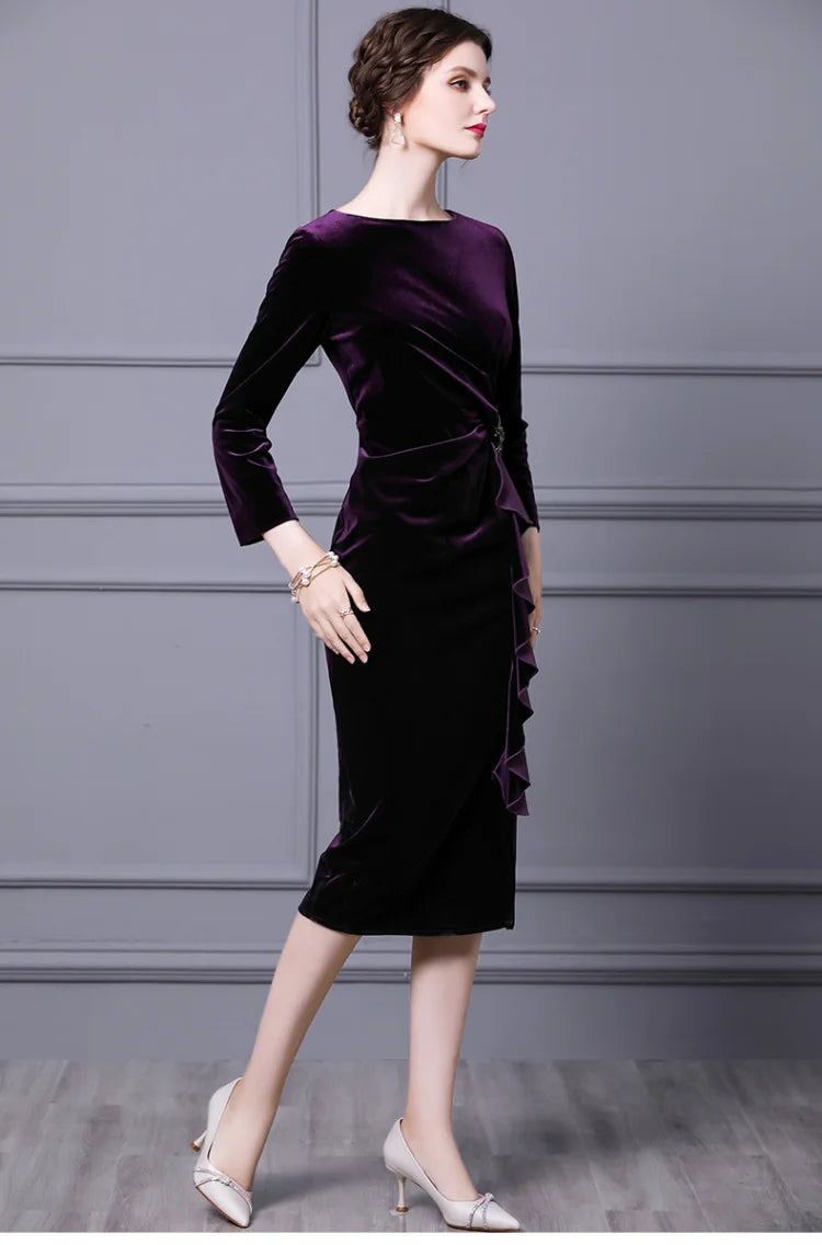 Ariadne Velvet Diamond Dress